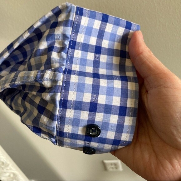 Duchamp Men’s long sleeve collared button down shirt size 42.  New without tags - Picture 7 of 10